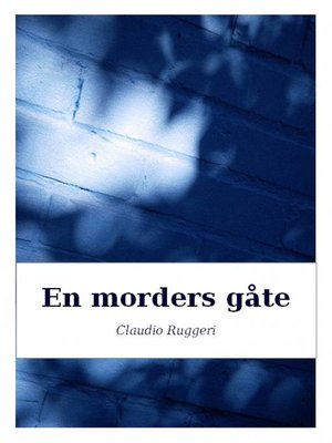cover image of En morders gåte